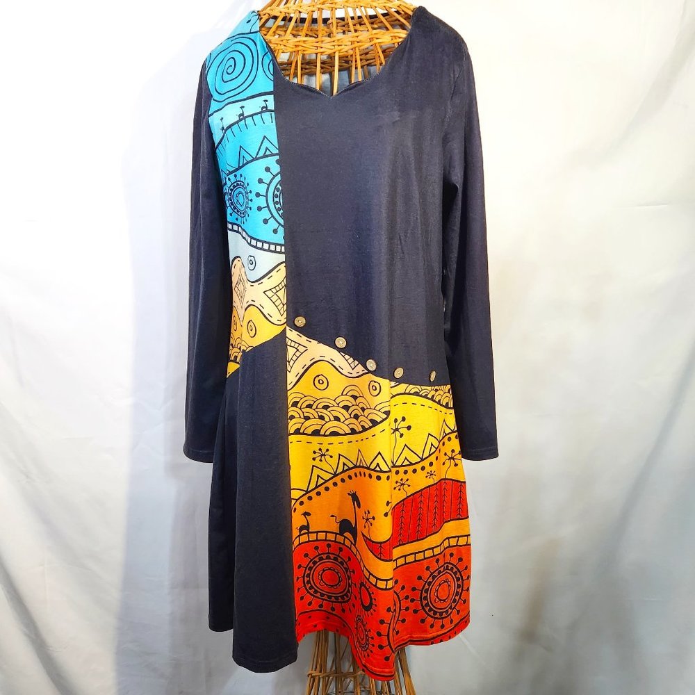 NoraCora whimsical BoHo Mini Dress Size S (HD-06